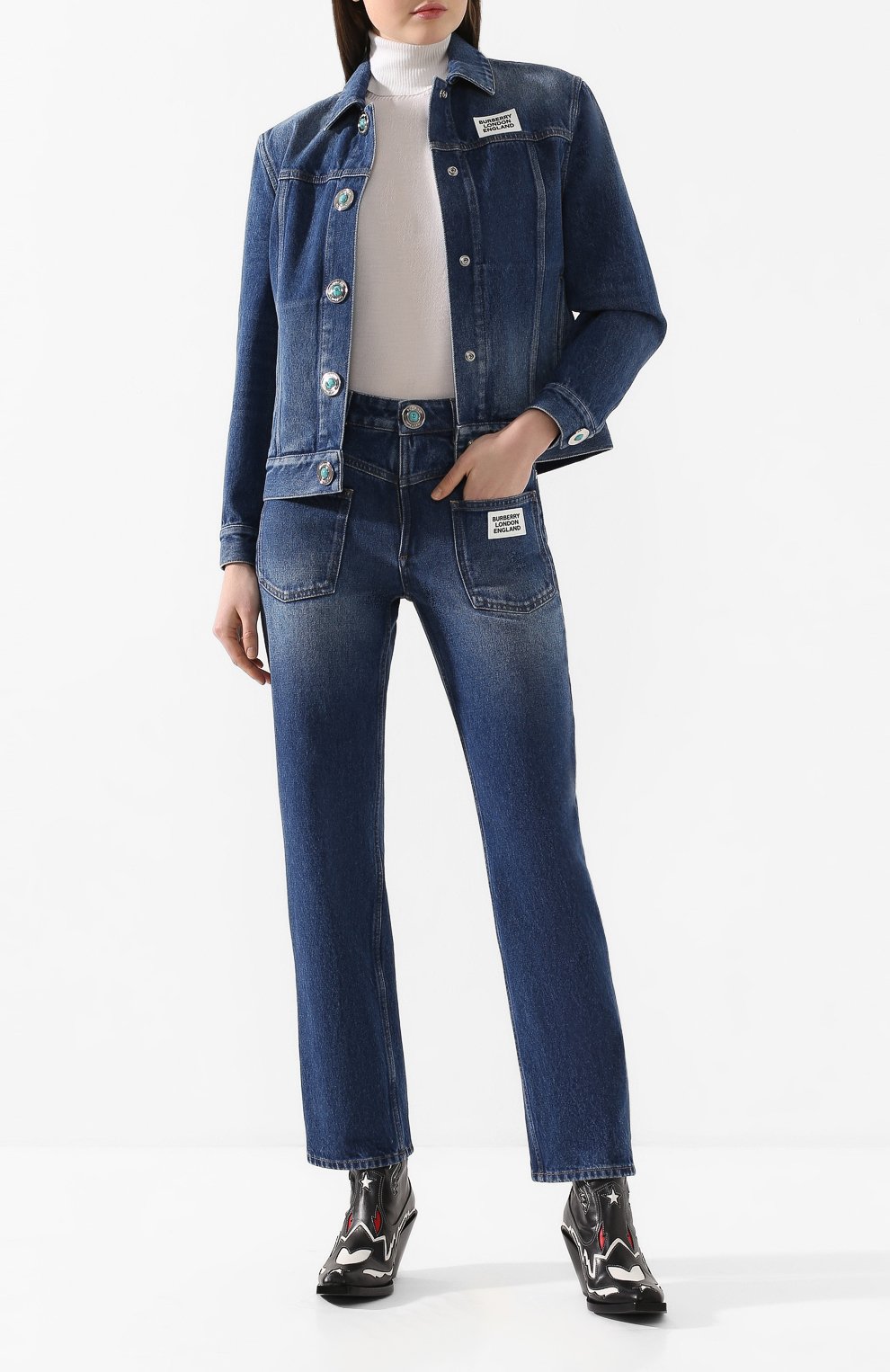 Джинсы BURBERRY, арт. 8025254, фото 2