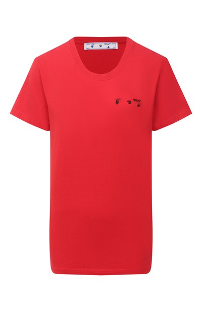 Женская хлопковая футболка OFF-WHITE, арт. 0WAA049R21JER004