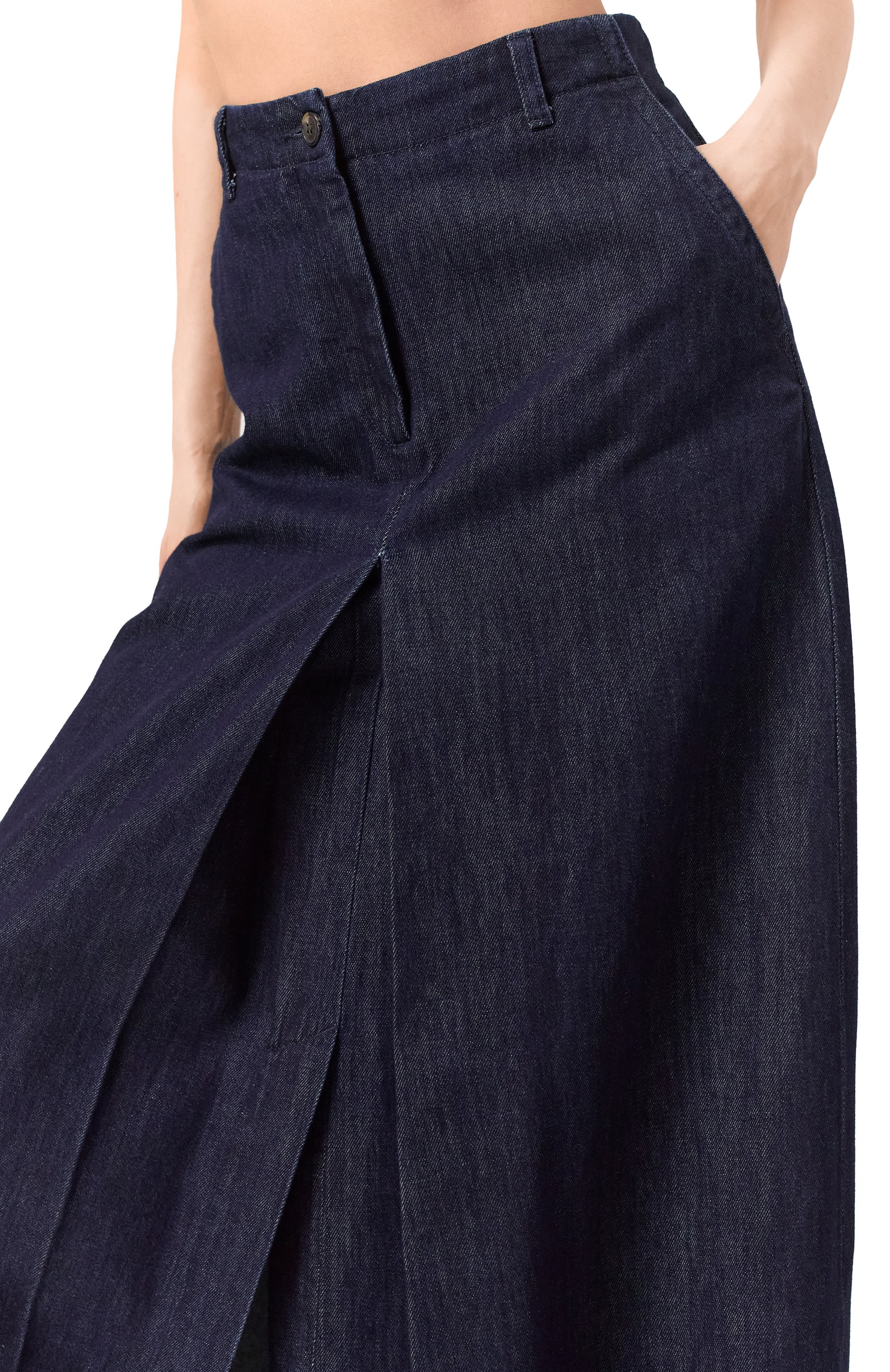 Джинсовая юбка DRIES VAN NOTEN синего цвета по цене 48300 руб., арт. 010809-8432, фото 5 Джинсовая юбка DRIES VAN NOTEN, арт. 010809-8432, фото 5