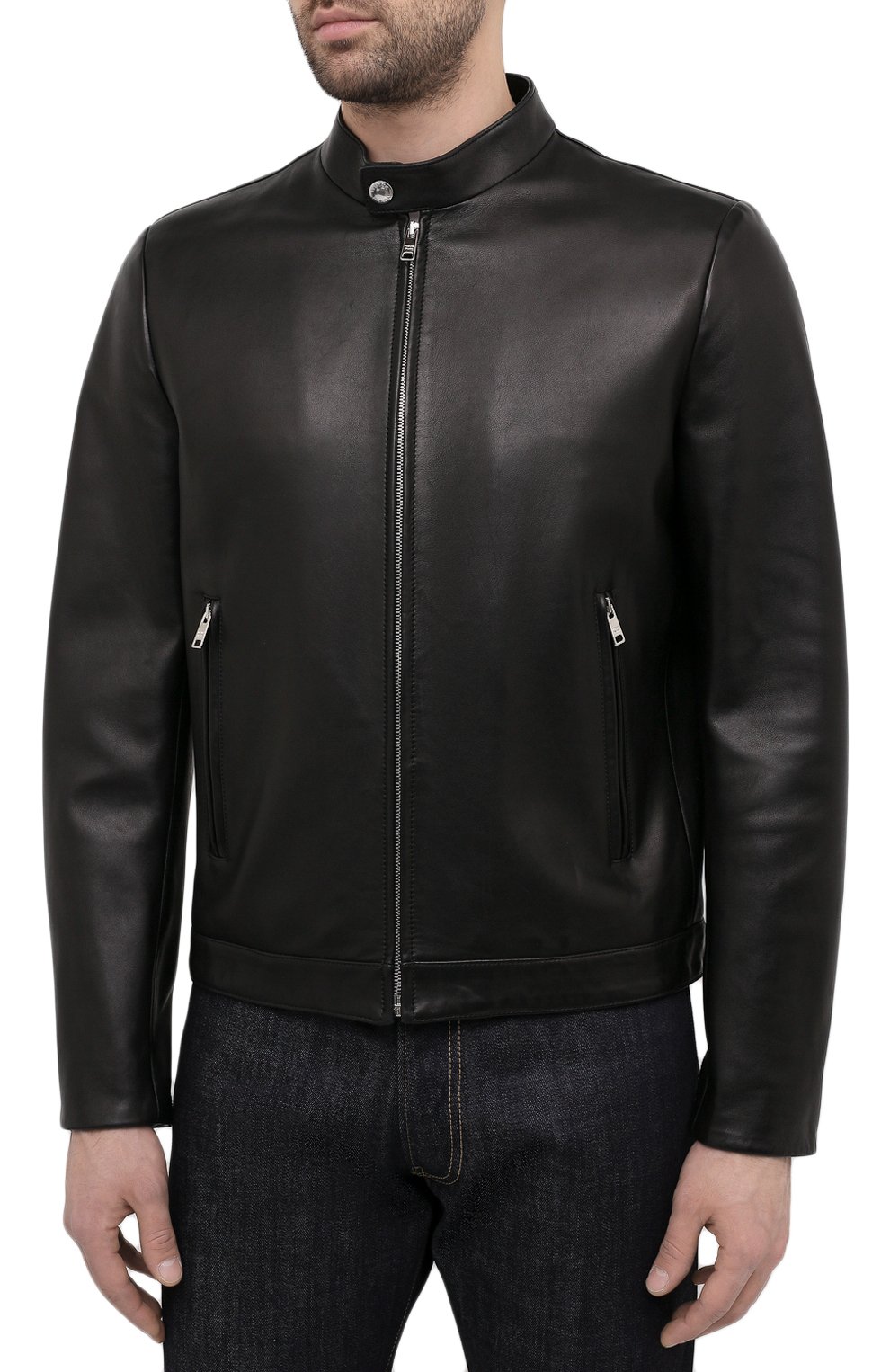 Кожаная куртка PRADA, арт. UPW226-1F21-F0002, фото 3