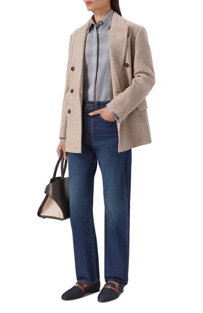 Рубашка из шерсти и шелка KITON, арт. D54410K0628, фото 2