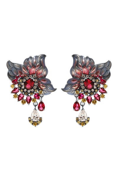 Серьги orchids QUEENSBEE разноцветного цвета по цене 134310 руб., арт. 201376, фото 1 Серьги orchids QUEENSBEE, арт. 201376, фото 1