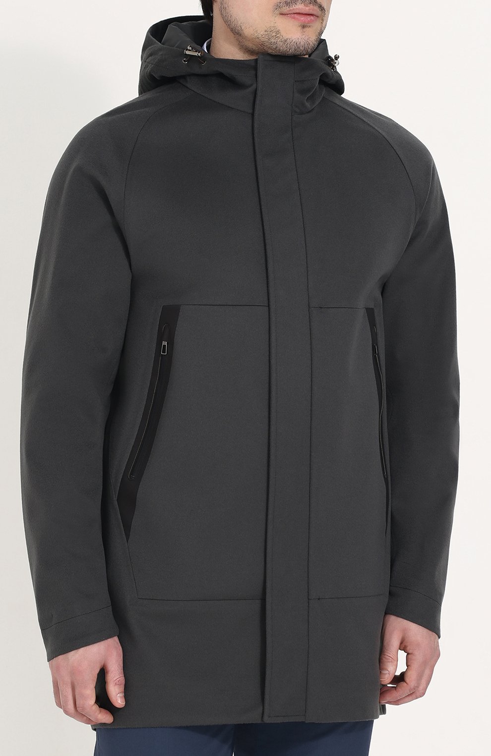 Кашемировая парка shieldey на молнии с капюшоном LORO PIANA, арт. FAI0209, фото 3