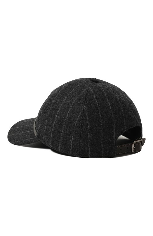 Шерстяная бейсболка Brunello Cucinelli MCAP90051 Серый  MCAP90051 Фото 3