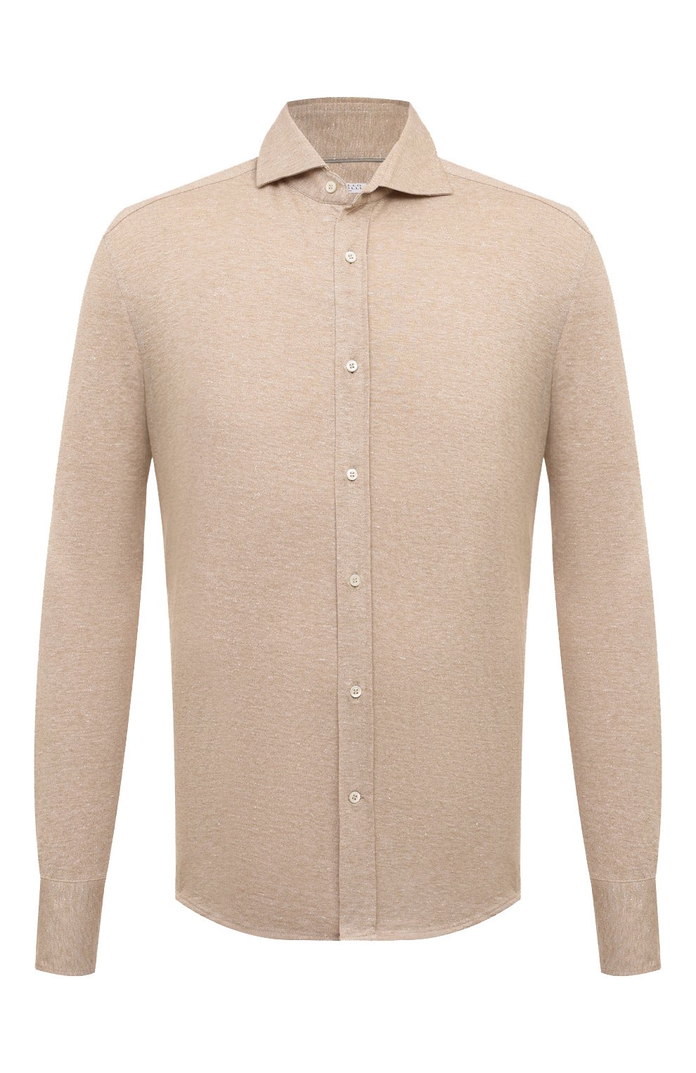 Рубашка изо льна и хлопка BRUNELLO CUCINELLI, арт. MW835B2269, фото 1