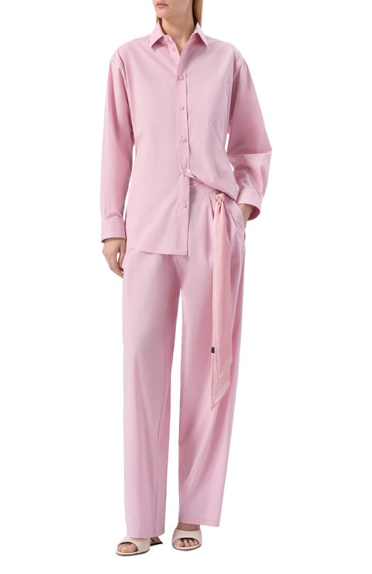 Хлопковая рубашка Darkpark WSH04 FAC134/ANNE-LIGHT C0TT0N P0PELINE TAIL0RED S Розовый  WSH04 FAC134/ANNE-LIGHT C0TT0N P0PELINE TAIL0RED S Фото 2