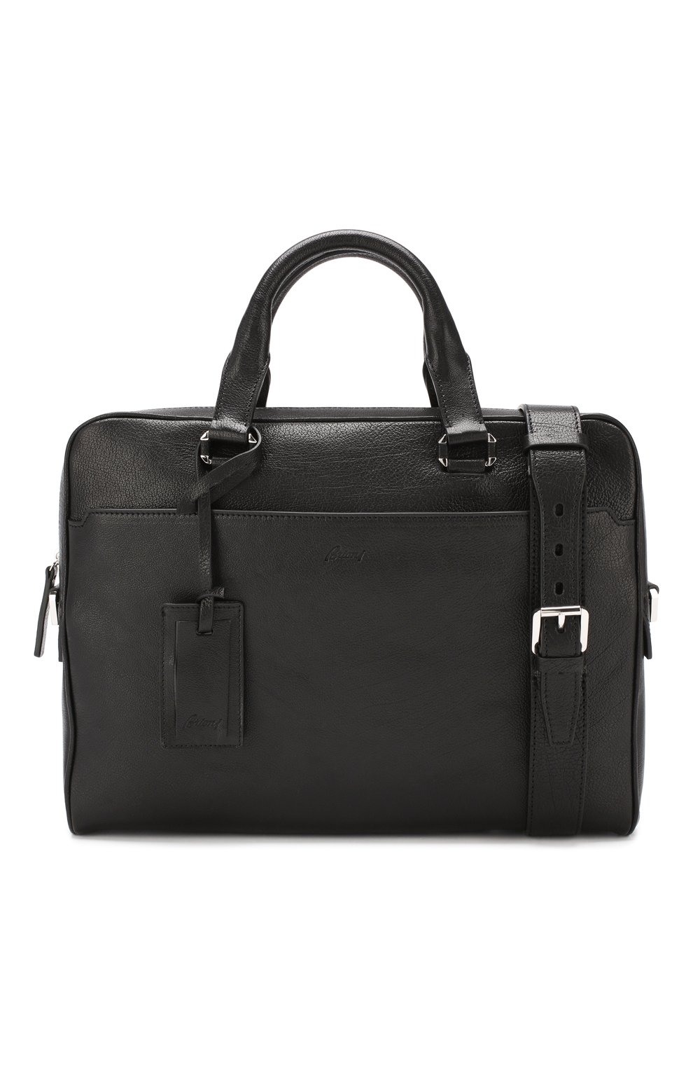 Кожаная сумка для ноутбука BRIONI черного цвета по цене 278000 руб., арт. 0ITX0L/07733, фото 6 Кожаная сумка для ноутбука BRIONI, арт. 0ITX0L/07733, фото 6