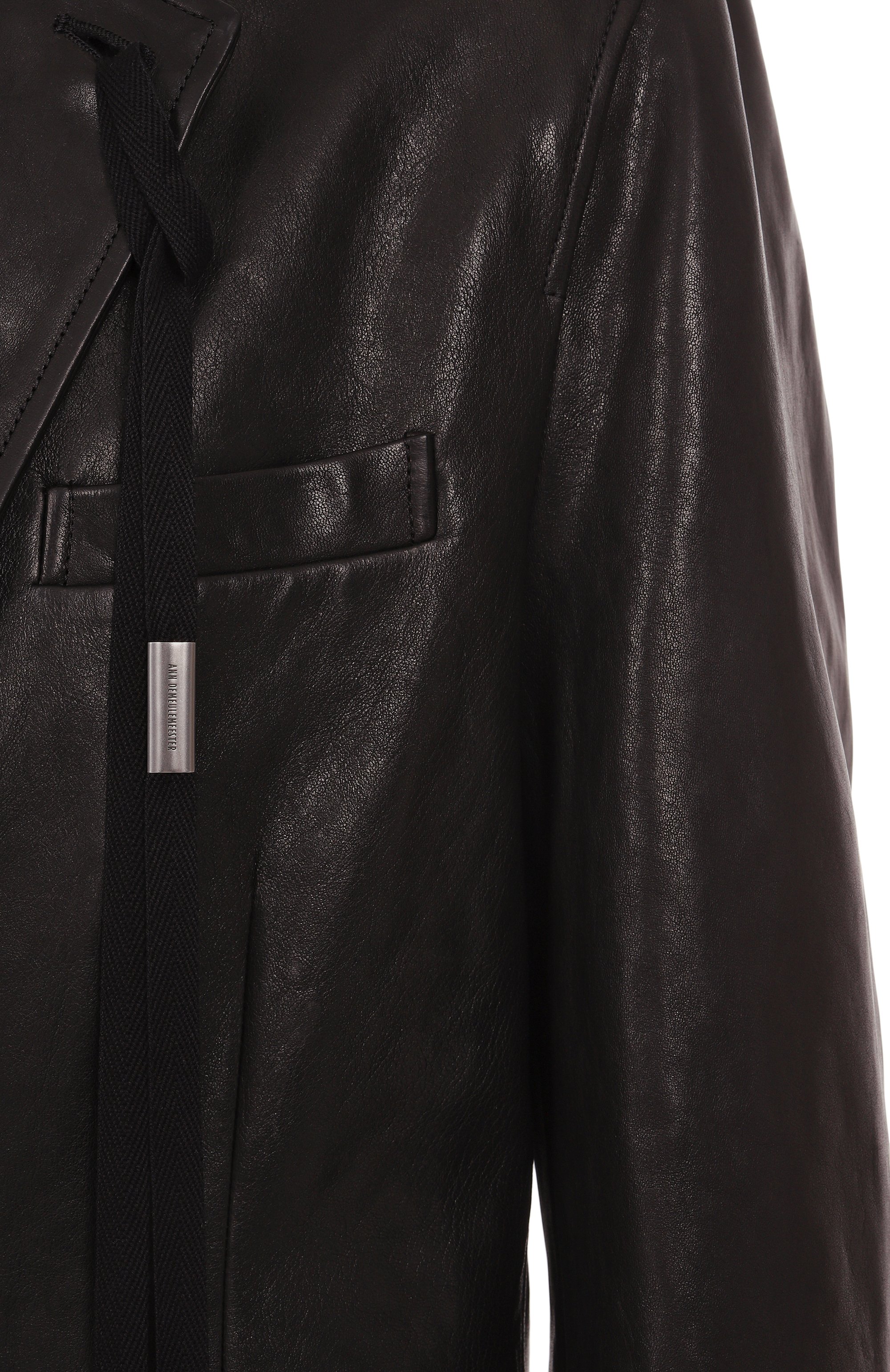 Кожаный пиджак ANN DEMEULEMEESTER, арт. B0012738/LT137, фото 7