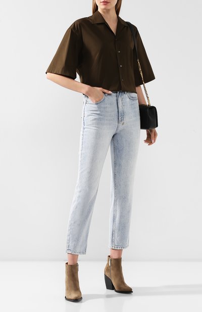 Хлопковая рубашка DSQUARED2 зеленого цвета по цене 28300 руб., арт. S72DL0648/S44131, фото 2 Хлопковая рубашка DSQUARED2, арт. S72DL0648/S44131, фото 2