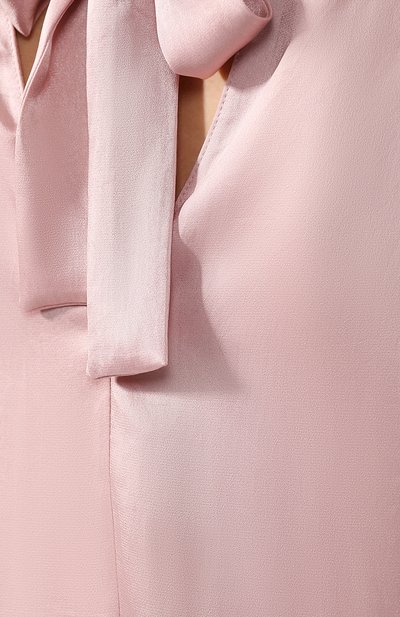 Топ с воротником-стойкой REDVALENTINO розового цвета по цене 23900 руб., арт. RR3AEA00/HGA, фото 5 Топ с воротником-стойкой REDVALENTINO, арт. RR3AEA00/HGA, фото 5