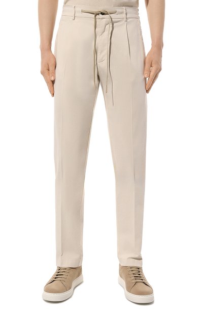 Брюки из хлопка и шелка ANDREA CAMPAGNA, арт. SPIAGGIA 1P GD, фото 3