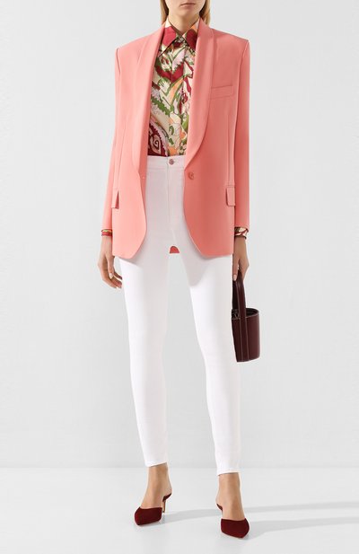 Замшевые мюли MANSUR GAVRIEL бордового цвета по цене 47450 руб., арт. WS20F002LH, фото 2 Замшевые мюли MANSUR GAVRIEL, арт. WS20F002LH, фото 2