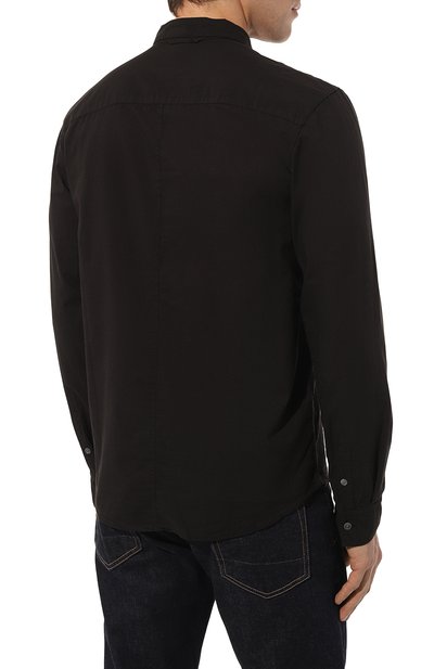 Хлопковая рубашка JAMES PERSE, арт. MLC3408/BLK, фото 4