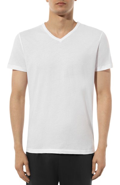 Хлопковая футболка DEREK ROSE белого цвета по цене 11450 руб., арт. 3053/RILE001, фото 3 Хлопковая футболка DEREK ROSE, арт. 3053/RILE001, фото 3