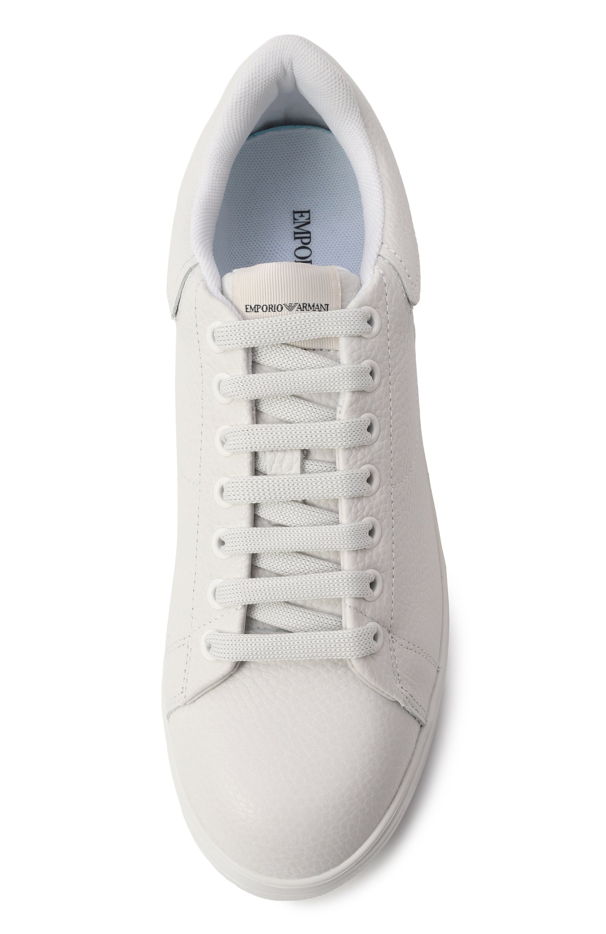 Кожаные кеды EMPORIO ARMANI, �арт. X3X024/XF768, фото 6