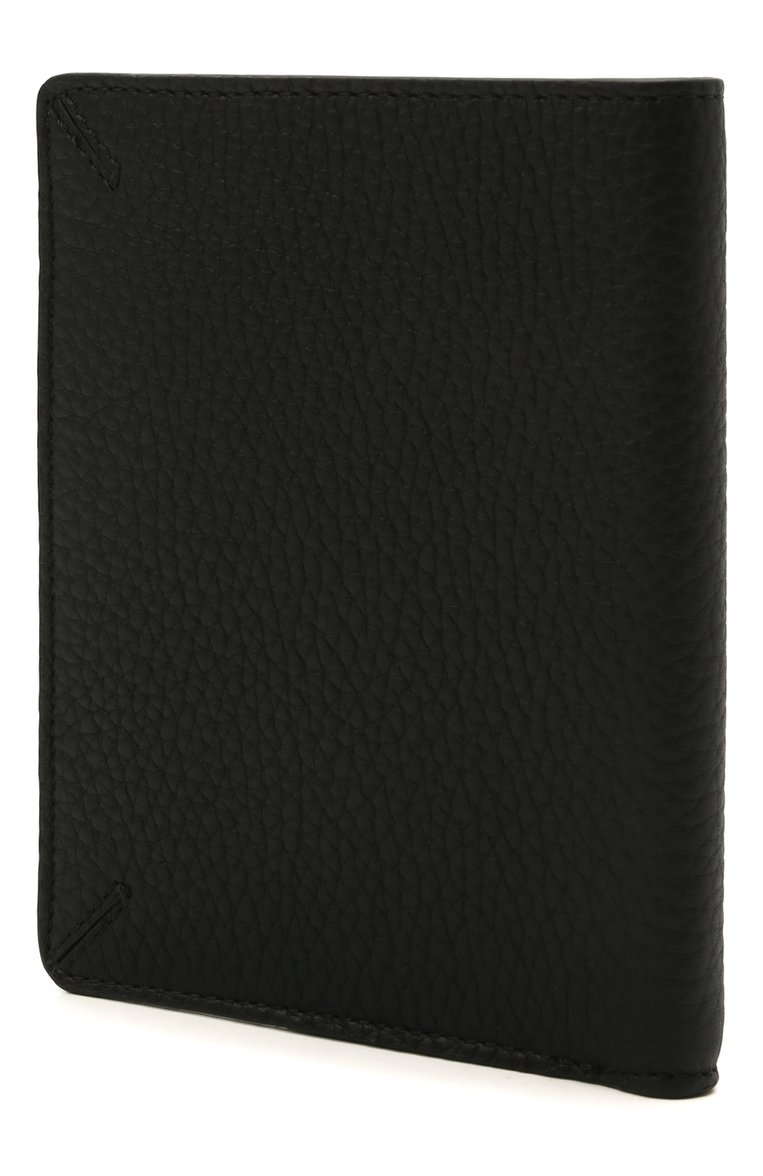Мужской кожаная обложка для паспорта GIORGIO ARMANI черного цвета, арт. Y2R549/YQA9E | Фото 2 (Кросс-КТ: обложки и футляры; Материал: Натуральная кожа; Нос: Не проставлено)