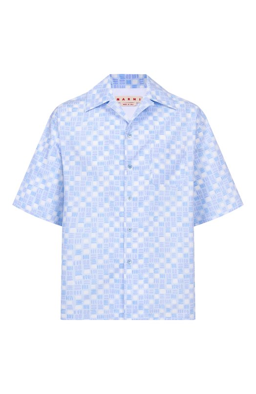 Хлопковая рубашка Marni CUMU0213U1/UTC569 Голубой CUMU0213U1/UTC569