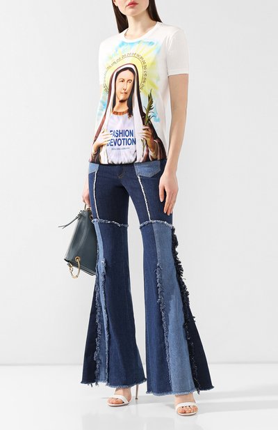Джинсы DOLCE & GABBANA темно-синего цвета по цене 136500 руб., арт. FTBBUD/G895D, фото 2 Джинсы DOLCE & GABBANA, арт. FTBBUD/G895D, фото 2