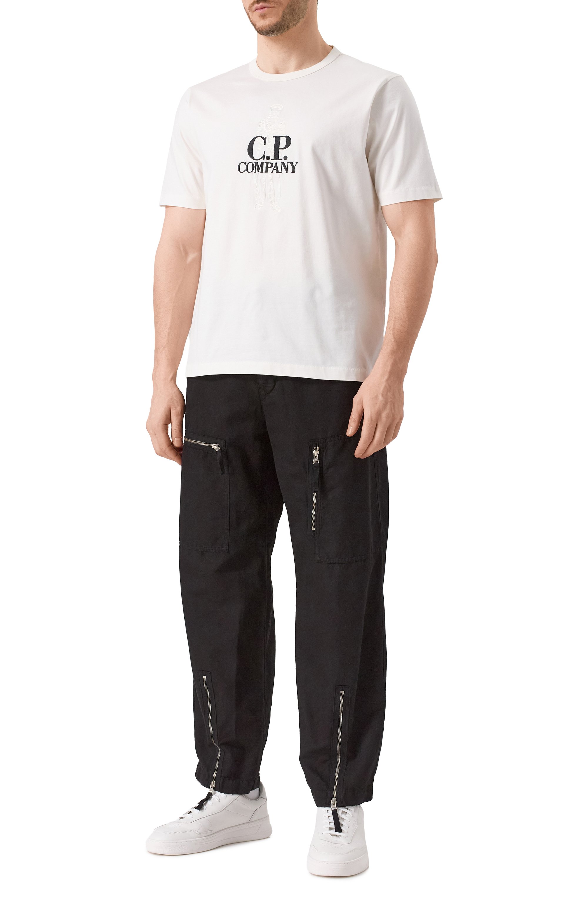 Хлопковая футболка C.P. COMPANY, арт. 18CMTS106A110301W, фото 2