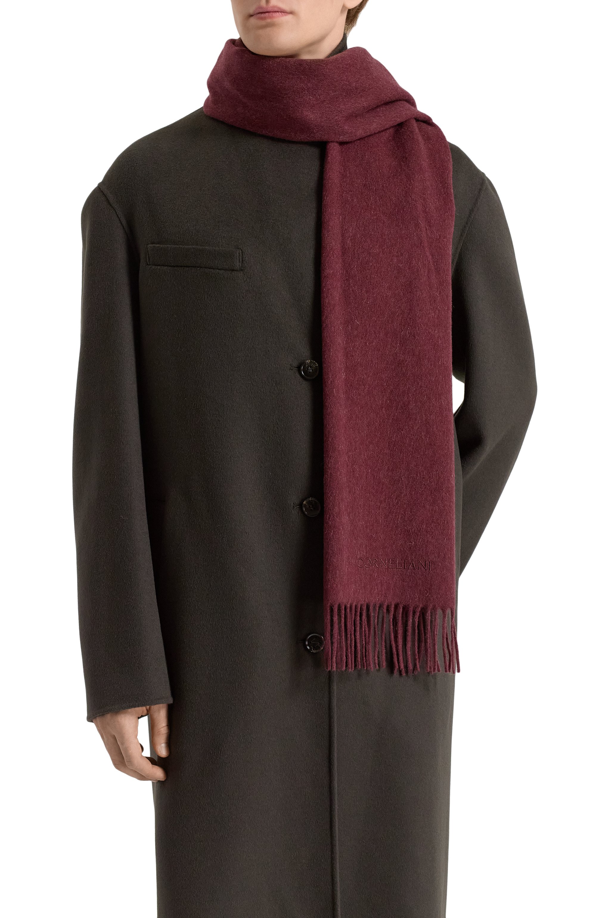 Кашемировый шарф CORNELIANI, арт. 26B344-2629029, фото 2