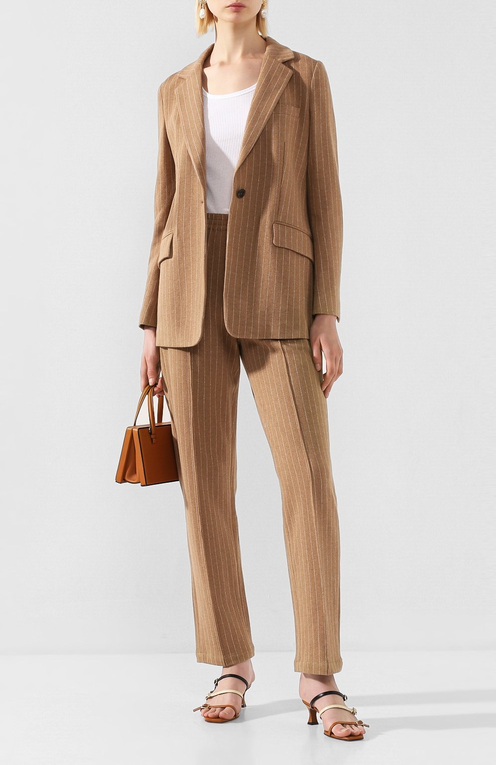 Хлопковый жакет RAG AND BONE коричневого цвета по цене 64450 руб., арт. WAW20S40052P05, фото 2 Хлопковый жакет RAG AND BONE, арт. WAW20S40052P05, фото 2