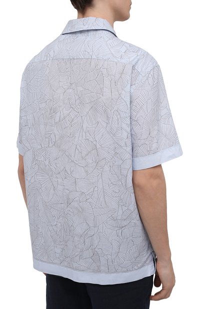 Рубашка изо льна и хлопка ZEGNA, арт. UWX39/SCP3, фото 4