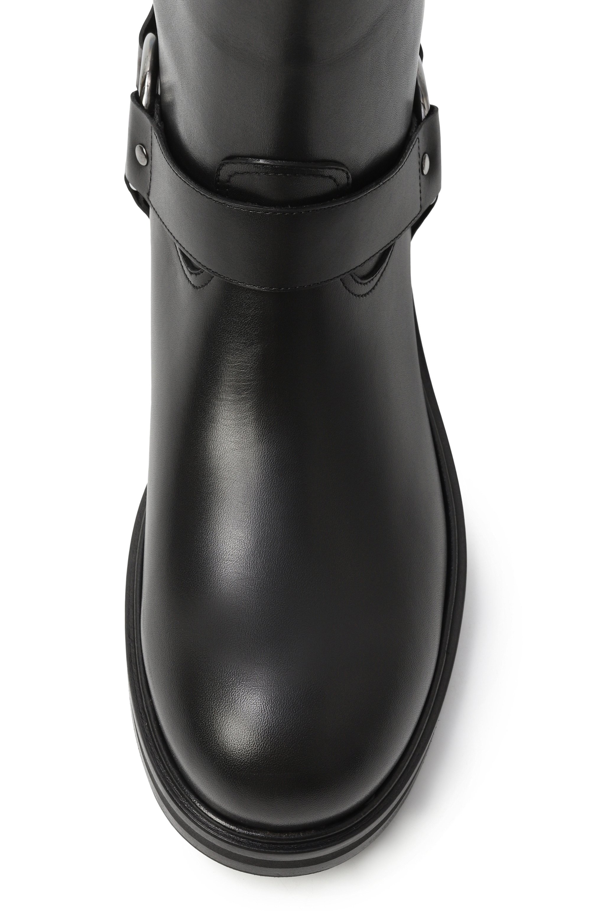 Кожаные сапоги DOLCE & GABBANA черного цвета по цене 182000 руб., арт. A70164/AI448, фото 6 Кожаные сапоги DOLCE & GABBANA, арт. A70164/AI448, фото 6