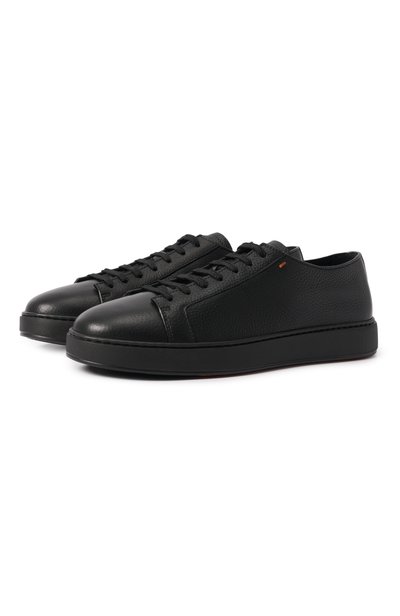 Мужские кожаные кеды cleanic SANTONI, арт. MBCG21571NEANMMD