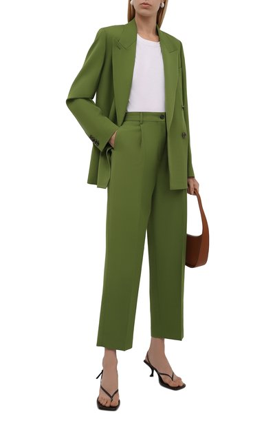 Брюки ACNE STUDIOS зеленого цвета по цене 35200 руб., арт. AK0414, фото 2 Брюки ACNE STUDIOS, арт. AK0414, фото 2