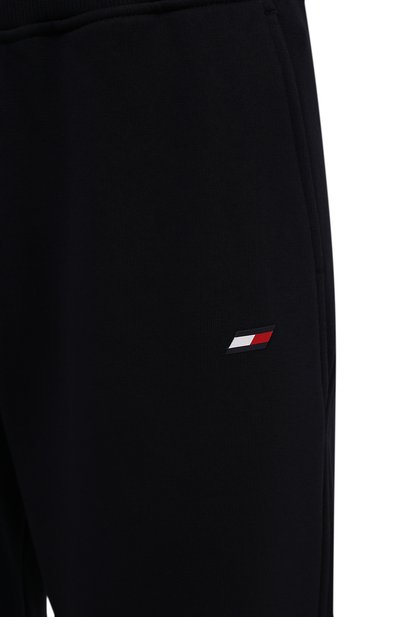 Хлопковые брюки TOMMY HILFIGER темно-синего цвета по цене 12990 руб., арт. S10S101159, фото 5 Хлопковые брюки TOMMY HILFIGER, арт. S10S101159, фото 5