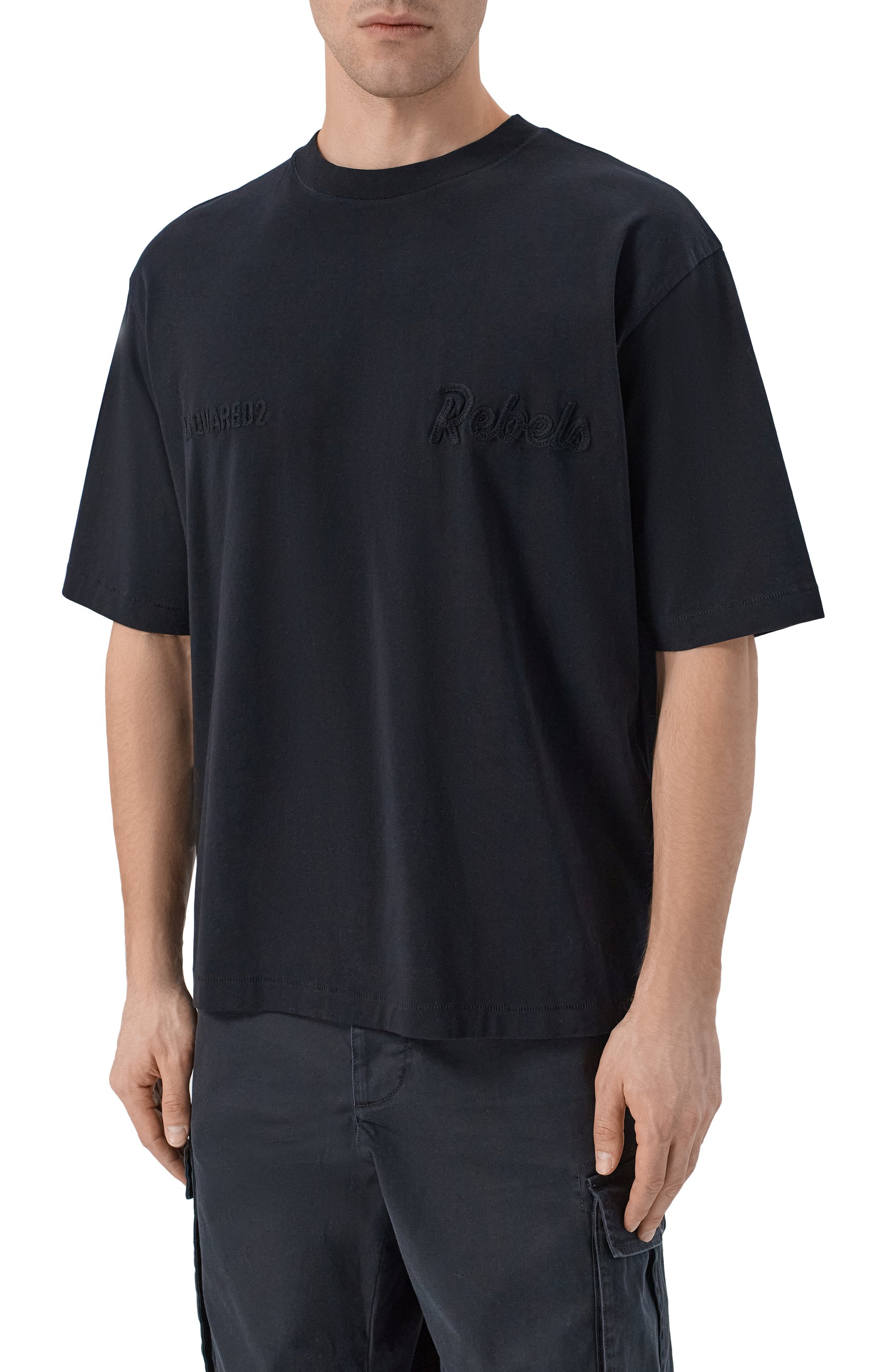 Хлопковая футболка DSQUARED2, арт. S74GD1542/D20108, фото 3