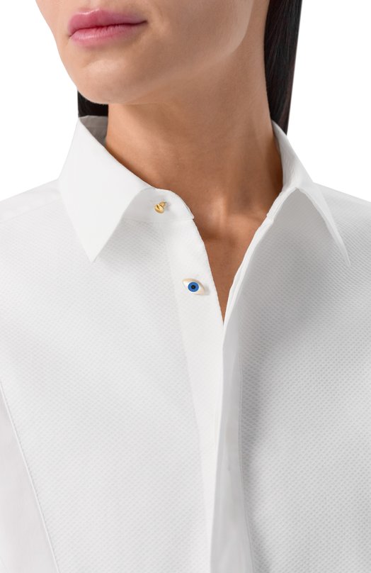 Хлопковая рубашка Undercover UC2E1406 Белый  UC2E1406 Фото 5