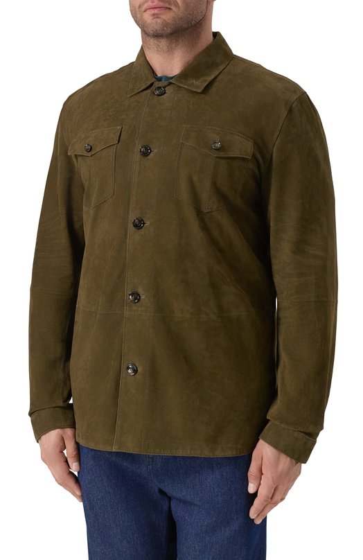 Замшевая куртка-рубашка Windsor 0LEAN02-L/1300168/56 Хаки  0LEAN02-L/1300168/56 Фото 3