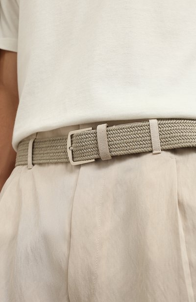 Текстильный ремень LORO PIANA бежевого цвета по цене 39950 руб., арт. FAL1274, фото 2 Текстильный ремень LORO PIANA, арт. FAL1274, фото 2