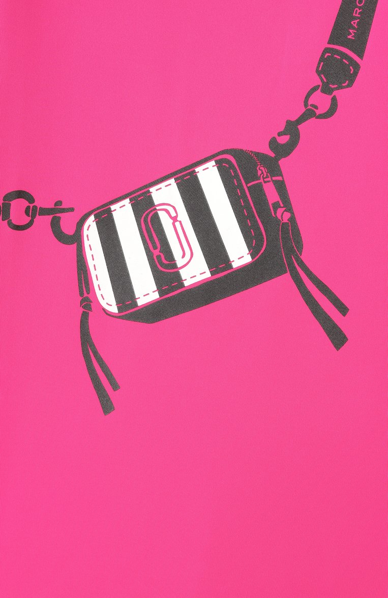Детское платье MARC JACOBS (THE) фуксия цвета, арт. W60496 | Фото 3 (Материал подклада: Синтетический материал; Рукава: Короткие; Случай: Повседневный; Девочки Кросс-КТ: Платье-одежда; Материал внешний: Синтетический материал; Ростовка одежда: 3 года | 98 см, 5 лет | 110 см, 7 лет | 122 см, 9 лет | 134 см, 12 лет | 152 см, 2 года | 92 см, 4 года | 104 см)