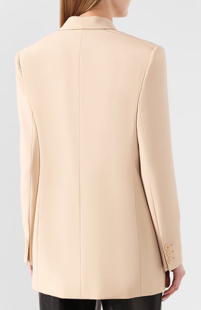Шерстяной жакет STELLA MCCARTNEY кремового цвета по цене 129500 руб., арт. 600773/S0A41, фото 4 Шерстяной жакет STELLA MCCARTNEY, арт. 600773/S0A41, фото 4