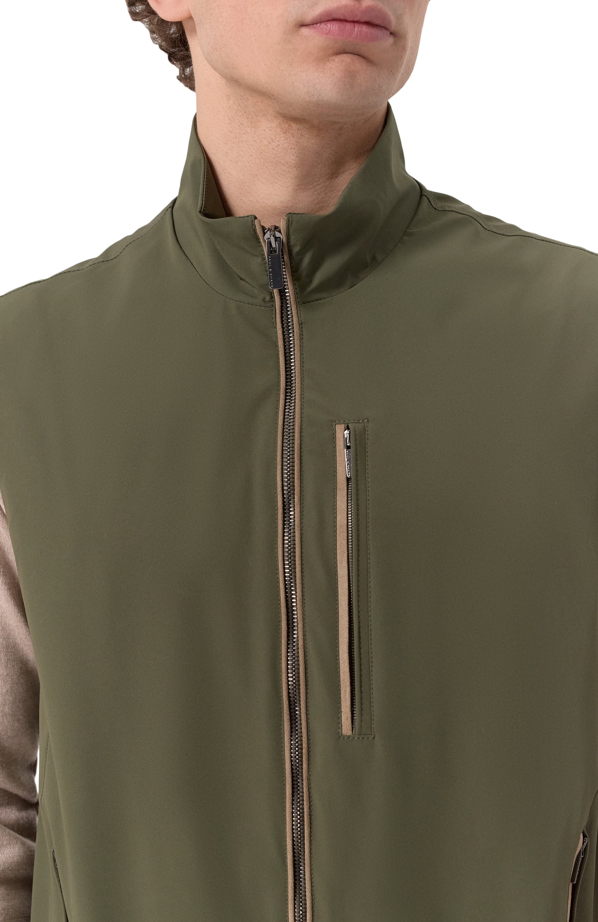 Жилет PAUL&SHARK хаки цвета по цене 99450 руб., арт. 25412012, фото 5 Жилет PAUL&SHARK, арт. 25412012, фото 5