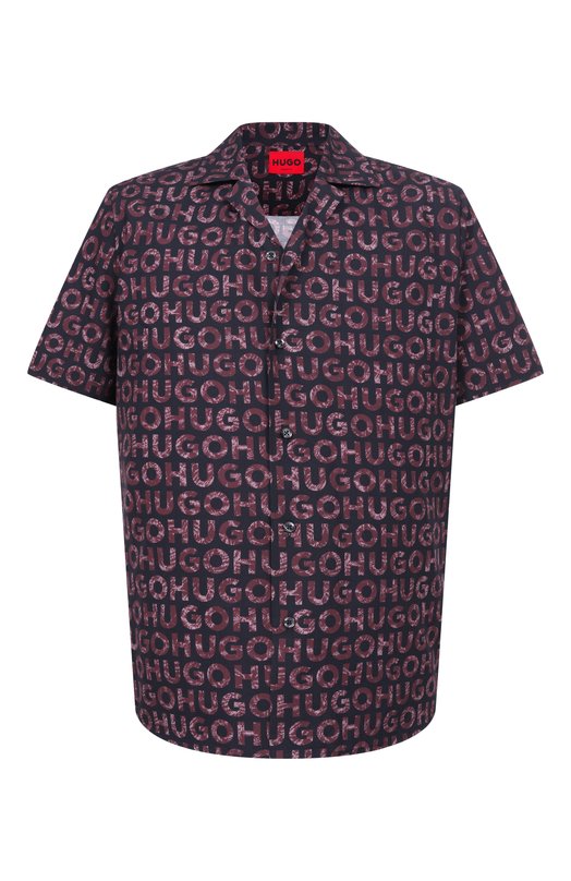 Хлопковая рубашка HUGO 50555792 Фиолетовый 50555792