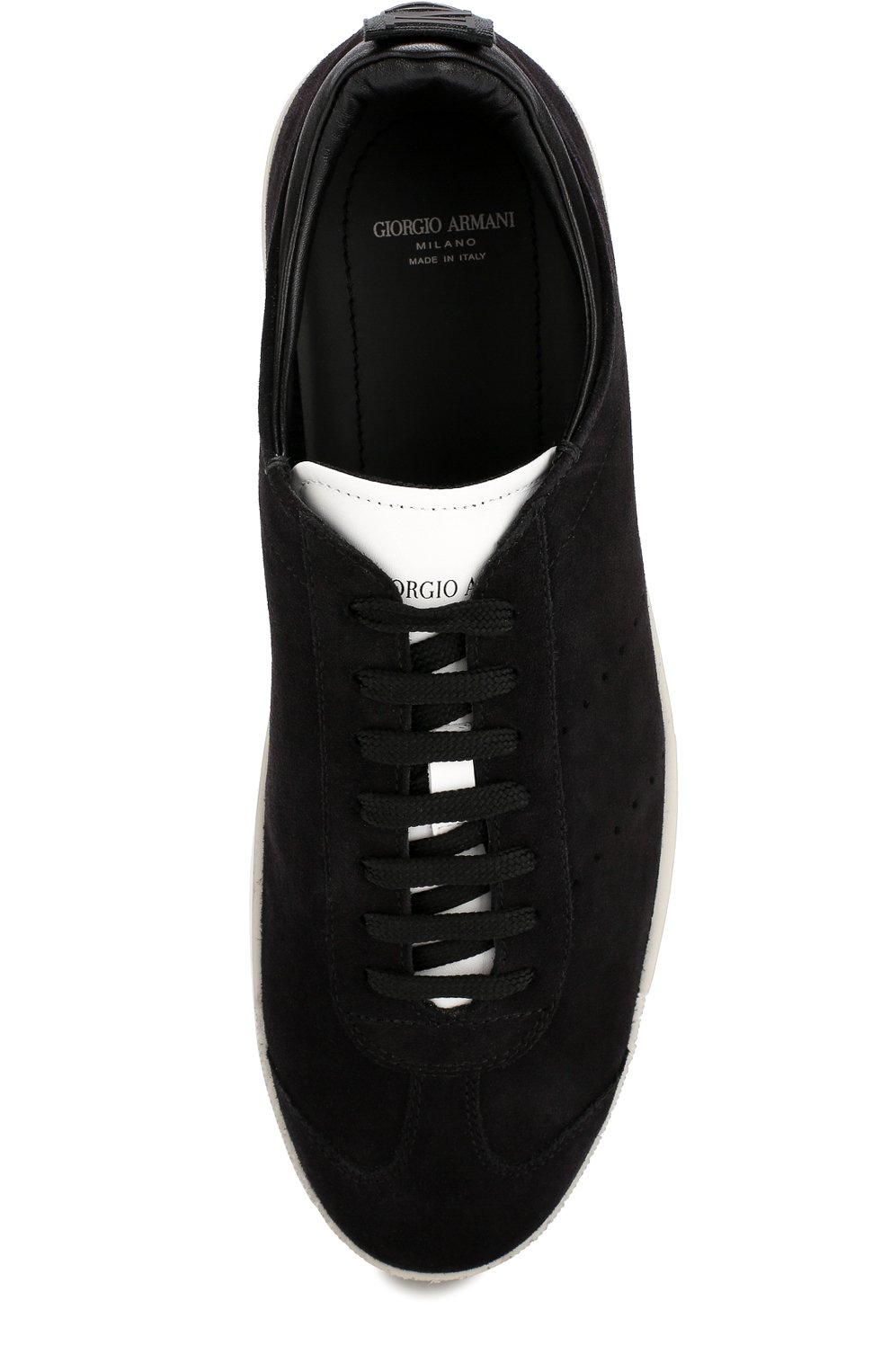 Кожаные кеды на шнуровке GIORGIO ARMANI, арт. X2X083/XL565, фото 5