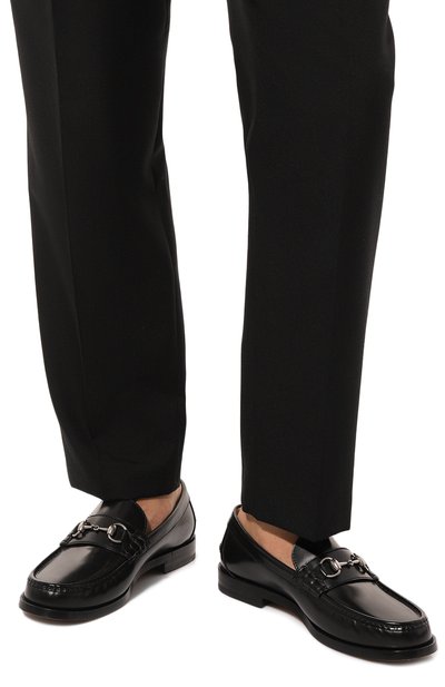 Кожаные лоферы GUCCI, арт. 776660/17X00, фото 3