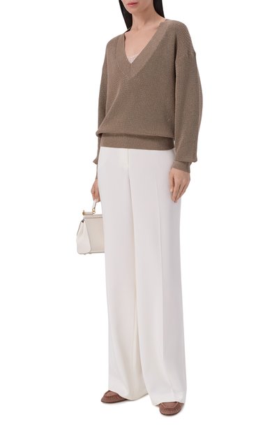 Свитер из хлопка и вискозы BRUNELLO CUCINELLI, арт. MST263312, фото 2