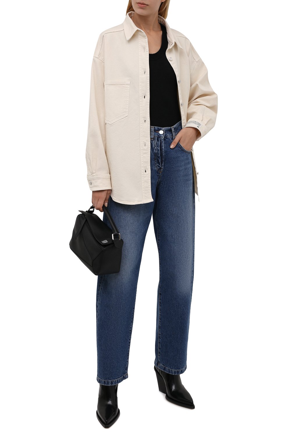 Джинсы MSGM синего цвета по цене 25300 руб., арт. 3141MDP42L 217756, фото 2 Джинсы MSGM, арт. 3141MDP42L 217756, фото 2