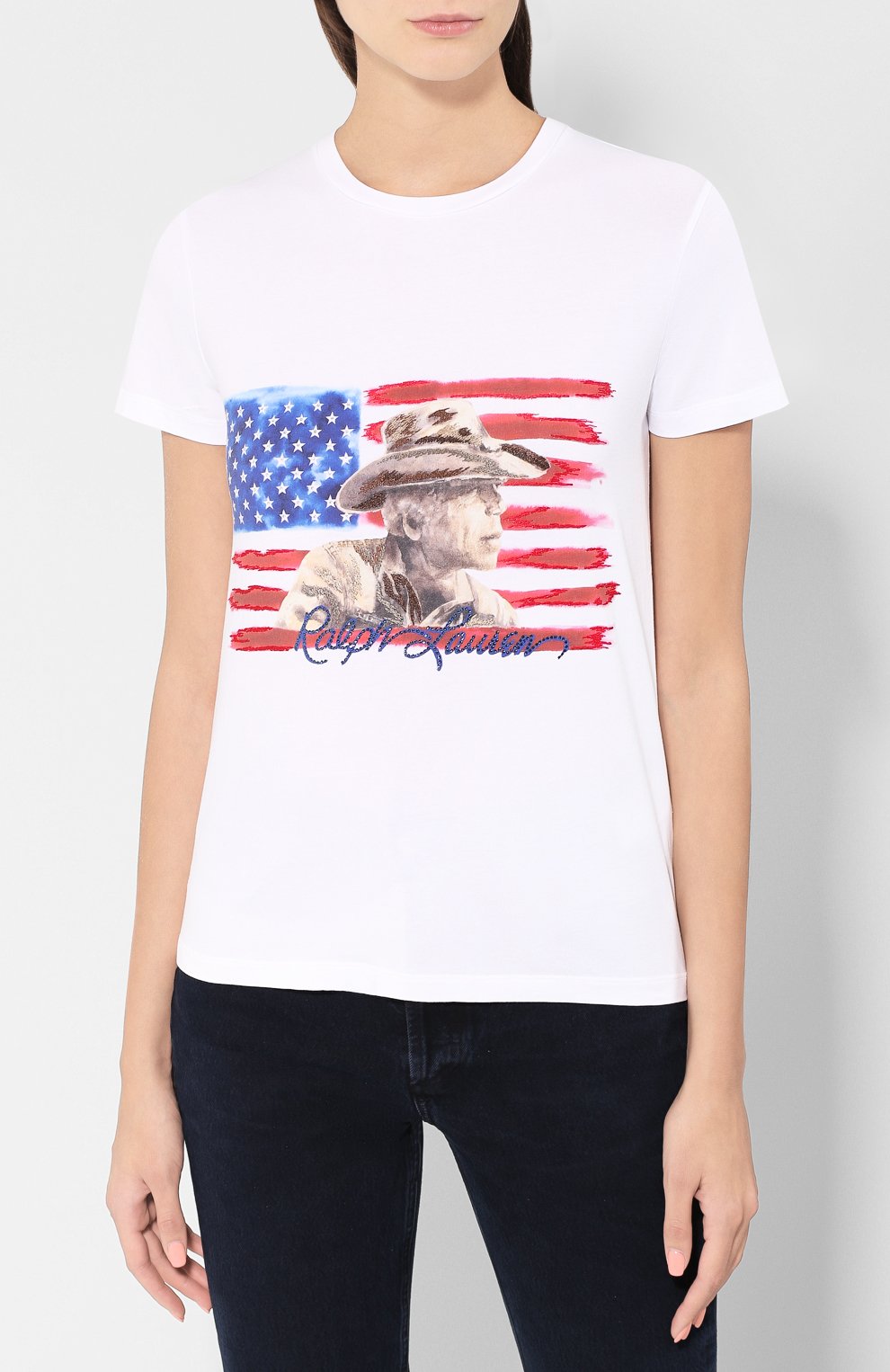 Хлопковая футболка RALPH LAUREN, арт. 290764549, фото 3