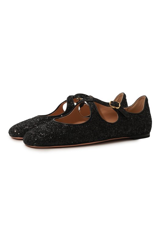 Комбинированные балетки Byntia-GL Bally WA0502/TE071 Чёрный WA0502/TE071