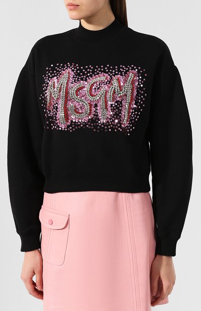 Хлопковый свитшот MSGM, арт. 2743MDM63 195710, фото 3