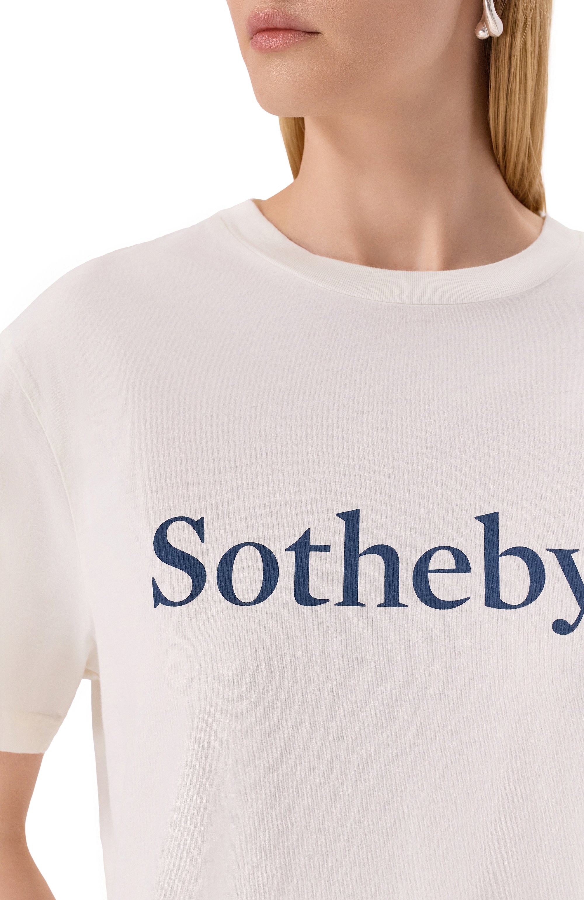 Хлопковая футболка frame x sotheby's FRAME DENIM, арт. ME25JTE017, фото 5