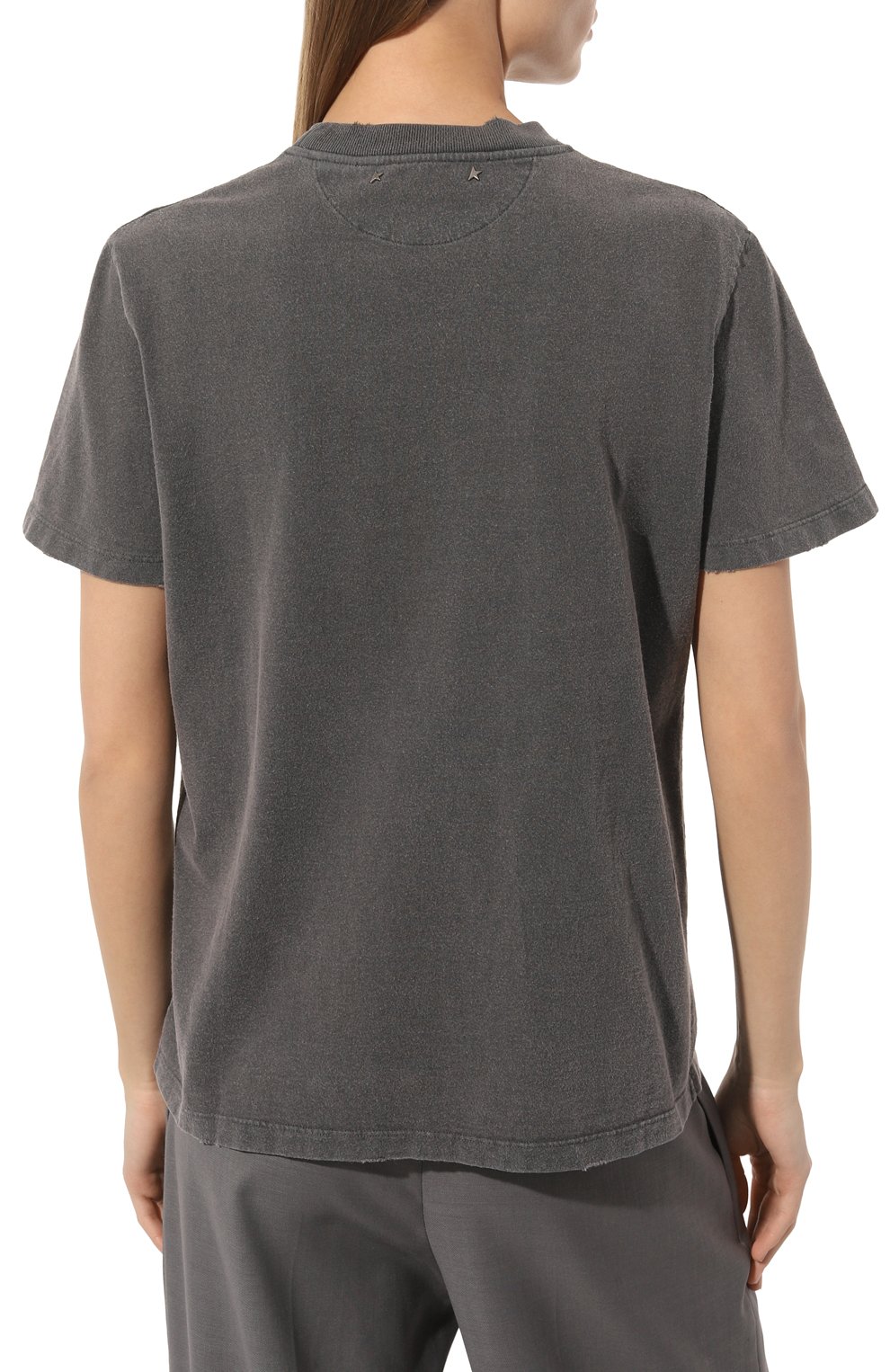 Хлопковая футболка GOLDEN GOOSE DELUXE BRAND, арт. GWP01220/P00067160318, фото 4