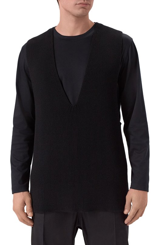Шерстяной жилет Rick Owens RR02E1683/KWVH Чёрный  RR02E1683/KWVH Фото 3