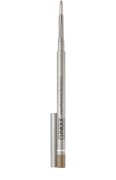 Женский супертонкий карандаш для бровей superfine liner, оттенок soft brown - 02 тон CLINIQUE, арт. K6MG-02