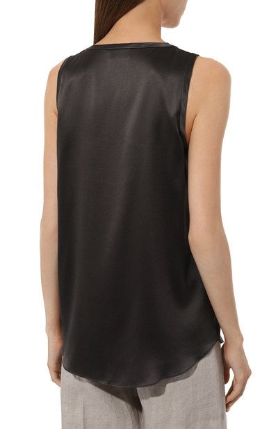 Атласный топ BRUNELLO CUCINELLI, арт. MPC59E0600, фото 4